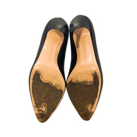 Gianvito Rossi Black Leather Platform Pumps, Size 40EU, High‎ Heel, Rare Style - Picture 7 of 10